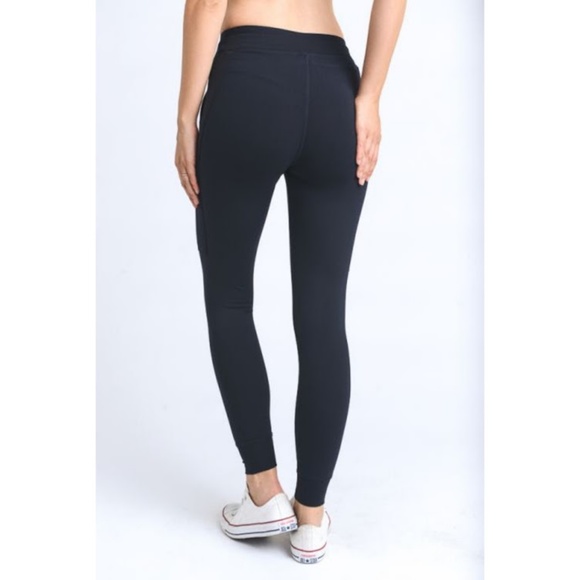 New Skinny Cargo Hybrid Full Leggings Black! - Picture 3 of 4